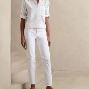 Banana Republic Authentic Girlfriend Chino - White NWT